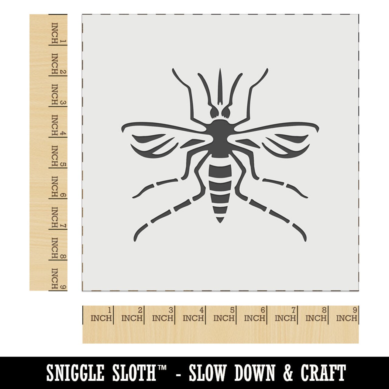 Mosquito Pest Insect Bug Wall Cookie DIY Craft Reusable Stencil